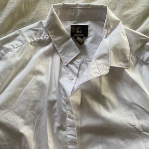Men’s White Slim Fit, Easy Iron Dress Shirt